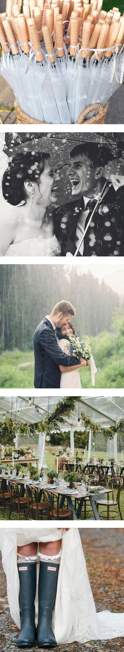 getting married in the rain