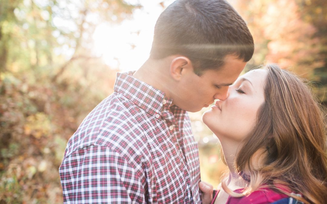 fall engagement photos