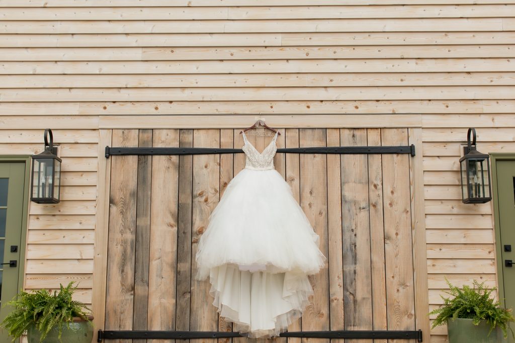rustic barn wedding dress