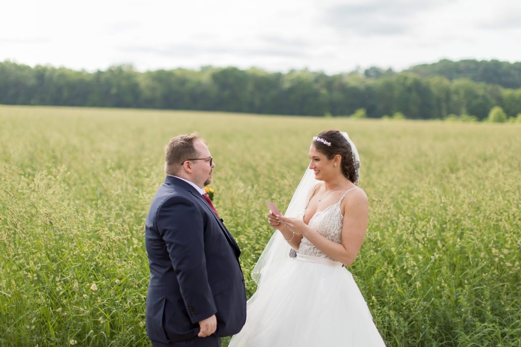 wedding first look