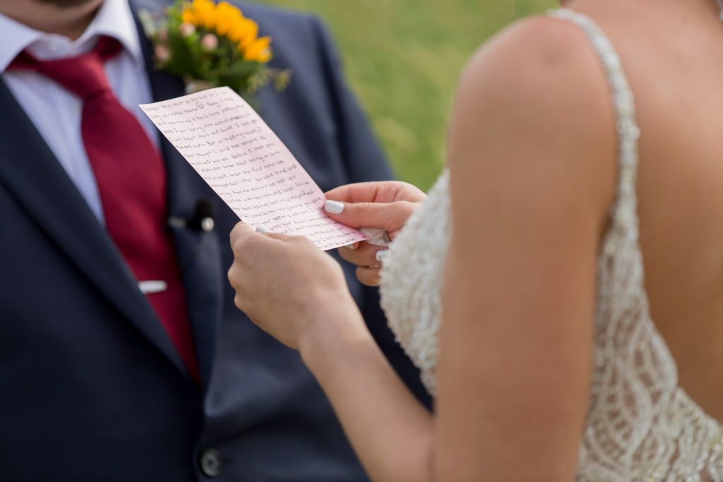 outdoor wedding vows