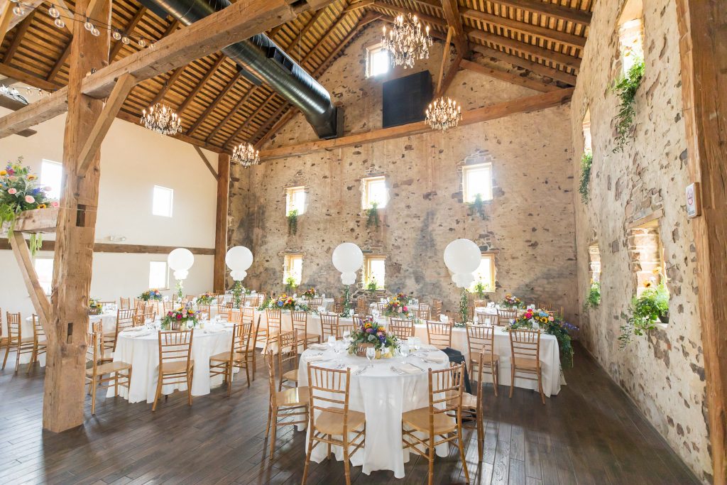 rustic barn wedding reception