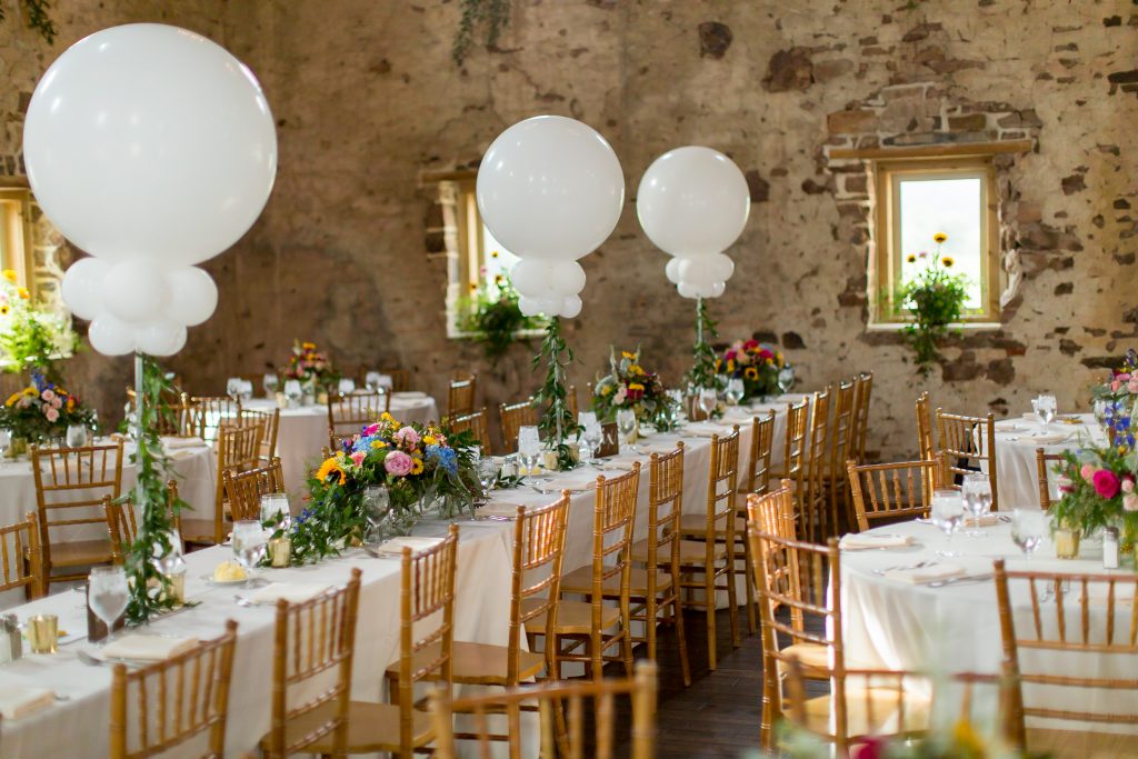 rustic barn wedding reception