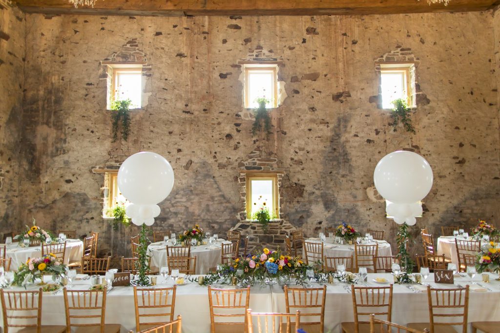 rustic barn wedding reception