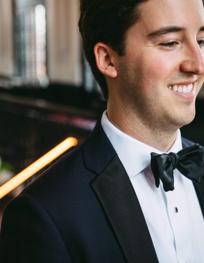Sagamore Pendry Wedding Groom Smiling