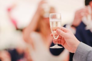 wedding reception entertainment ideas champagne toast