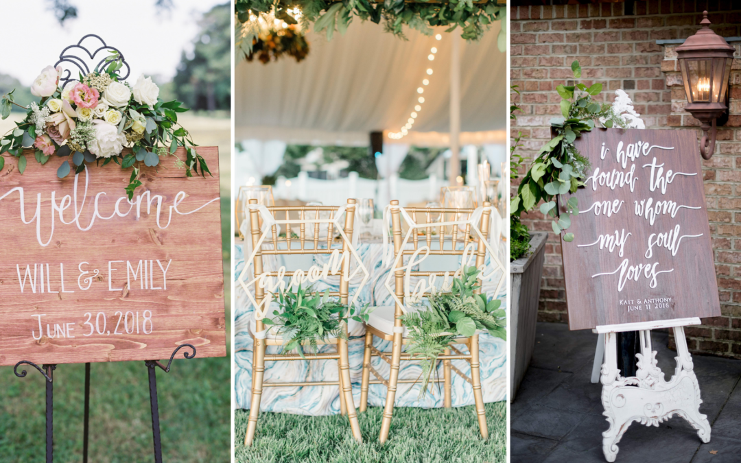 Let’s Talk: Wedding Signs!