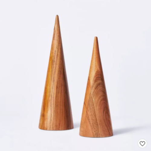 small wooden trees
