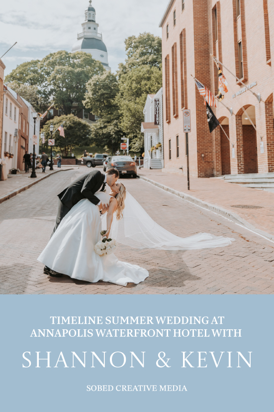 Timeline Summer Wedding at Annapolis Waterfront Hotel