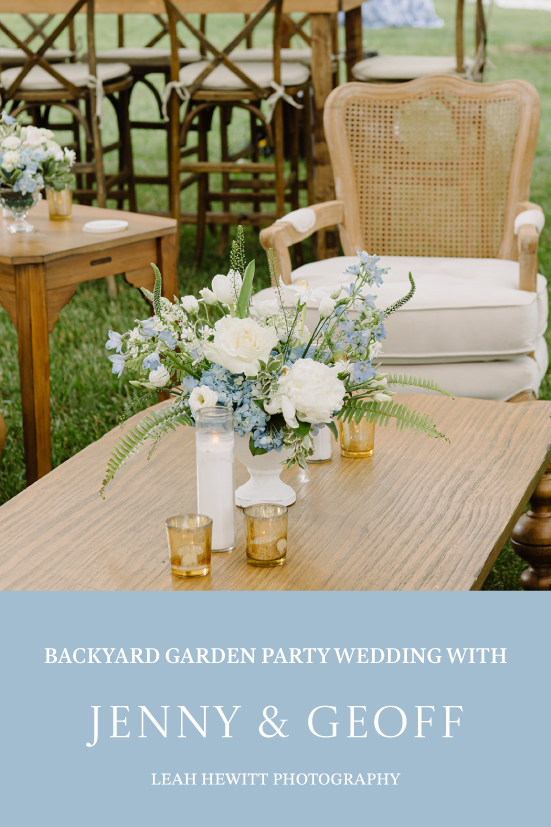 Backyard Garden Party Wedding