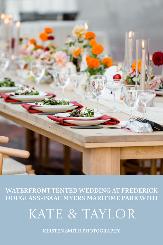 Waterfront Tented Wedding at Frederick Douglass-Isaac Myers Maritime Park