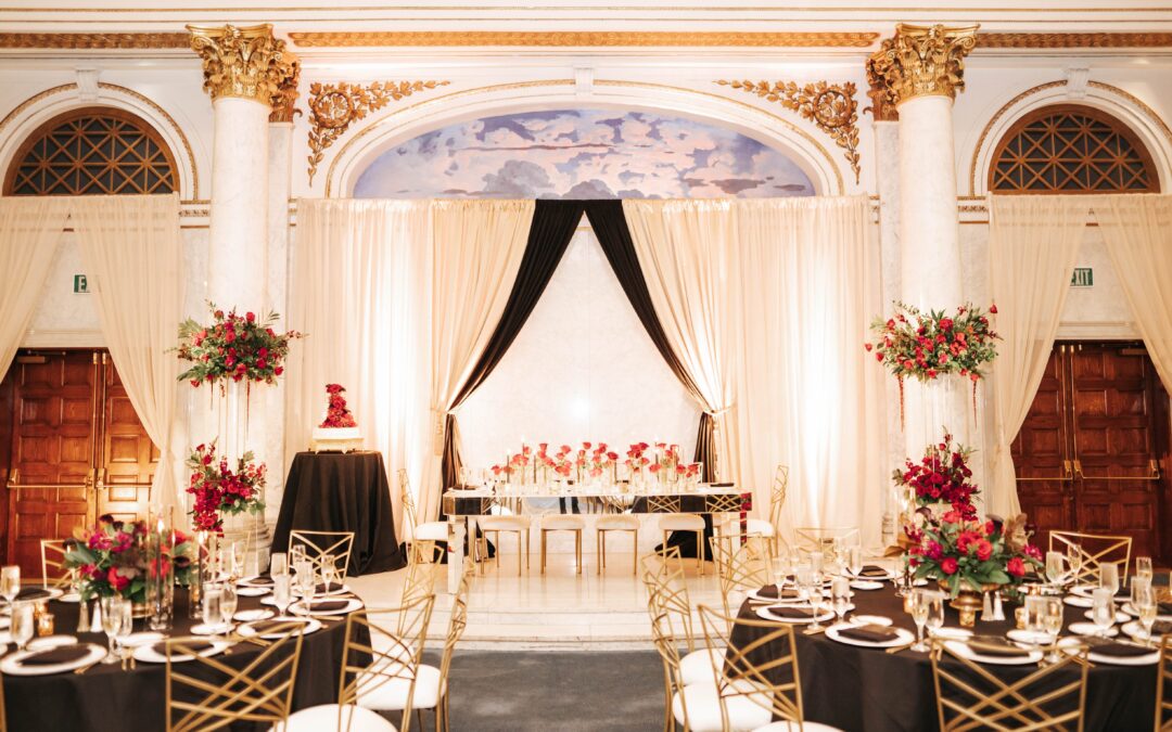 Red Roses & Edgy Elegance: A Stylish Baltimore Wedding