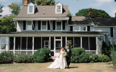 Beth & Brandon’s Summer Waterfront Tented Wedding at Black Walnut Point Inn