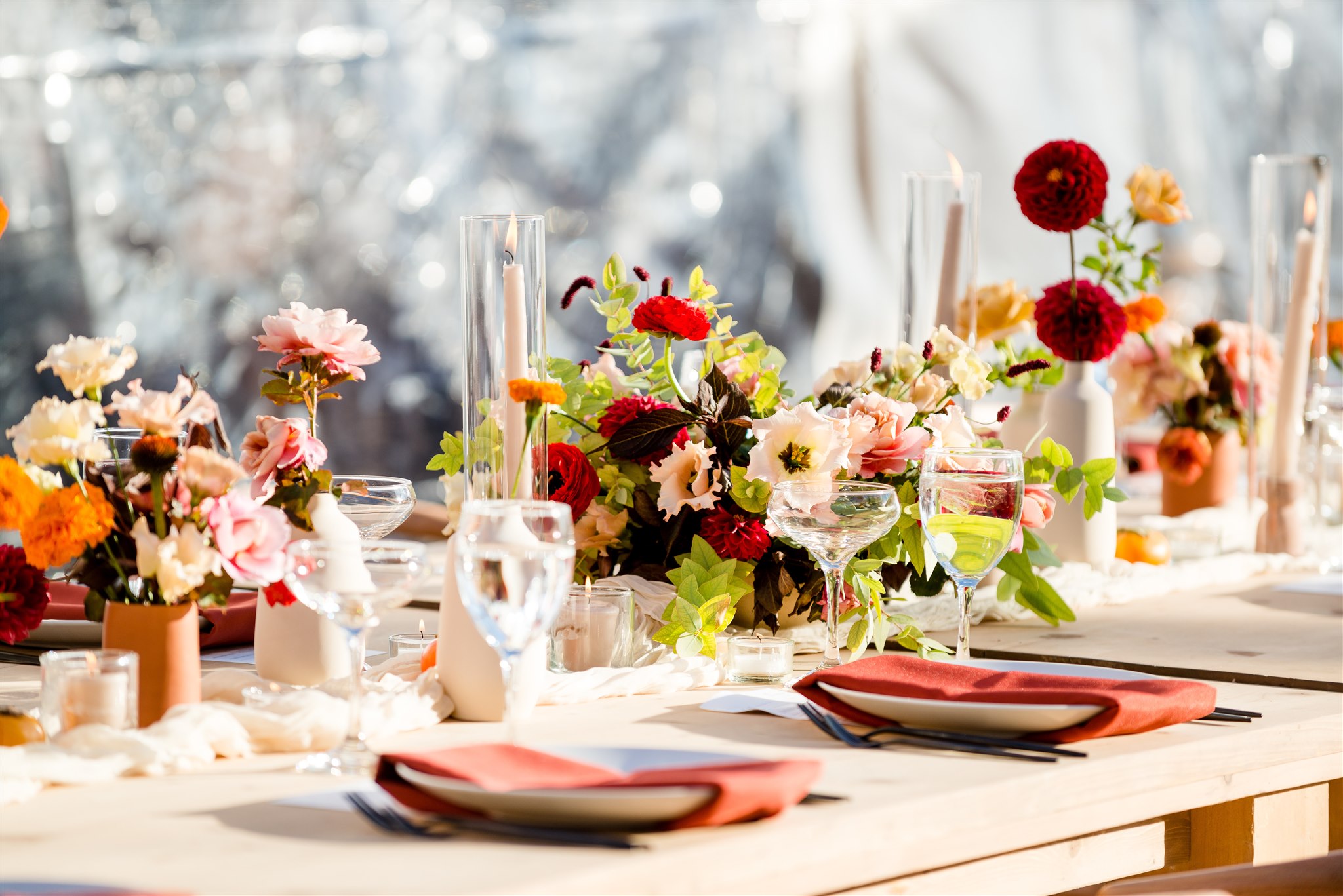 Red wedding color ideas for your maryland wedding