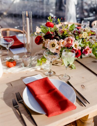 Red wedding color ideas